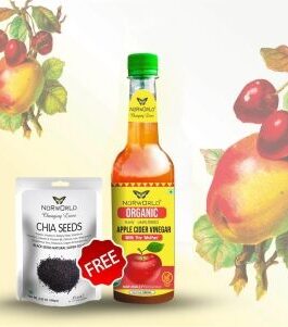 Apple Vinegar Organic (mother) 500ml + Chia Seed 100 Gm Free